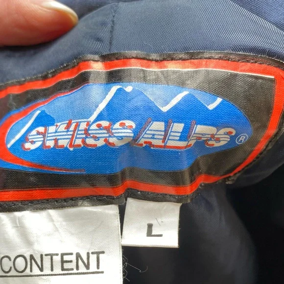 Men’s Swiss Alps Large Navy Snow Pants. - Picture 3 of 5
